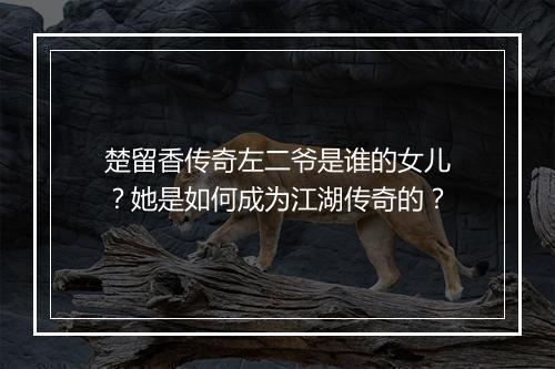 楚留香传奇左二爷是谁的女儿？她是如何成为江湖传奇的？